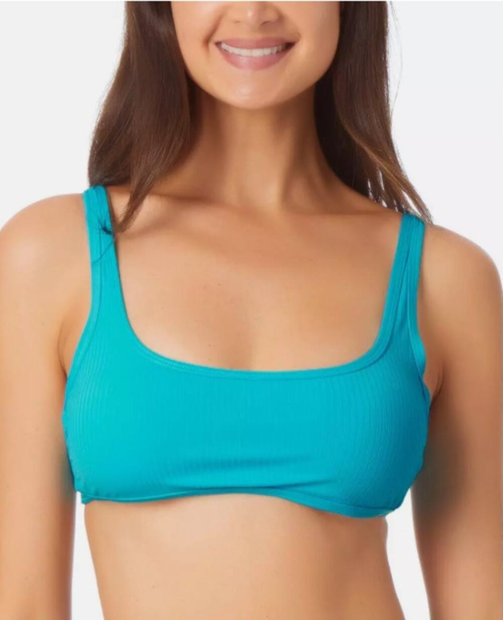 California Waves Blue Green Bikini Top Size Large